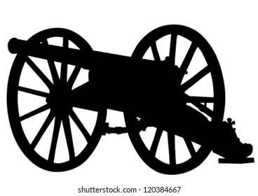 Dibujo vectorial de una pistola antigua retro