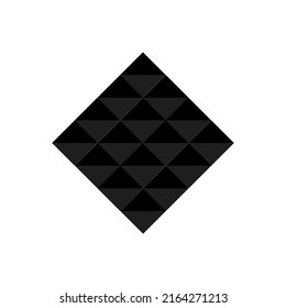 Vector drawing rhombuses, with color black gradient flat style