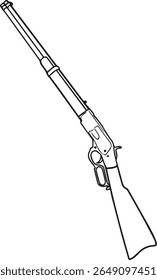 Dibujo de Vector de una pistola de rifle con fines ilustrativos