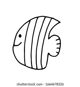 Vector drawing of a sea dweller