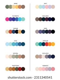 Vektorgrafik. Farbpalette