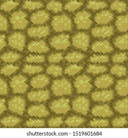Vector drawing of snake skin. Snakeskin seamless pattern.