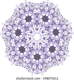 Vector drawing snowflakes as a backdrop to a cheerful Christmas holidays