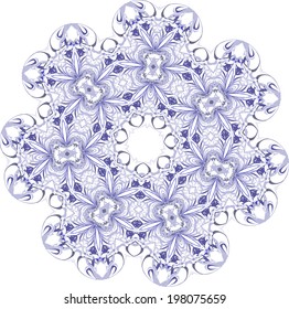 Vector drawing snowflakes as a backdrop to a cheerful Christmas holidays