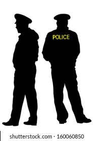 Vector drawing of special police force