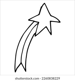 Vector drawing a star on a white background.