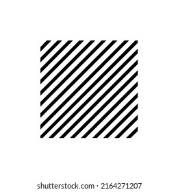 Cuadrados de rayas de dibujo vectoriales, color negro 