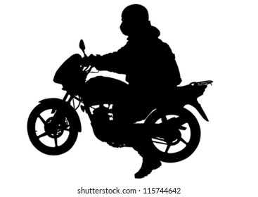 Vektorgrafik eines Touristenmotorrads