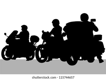 Vektorgrafik eines Touristenmotorrads