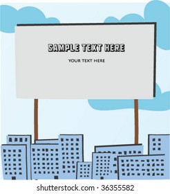 vector drawing town