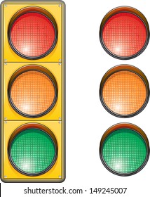 Vector drawing traffic lights/Traffic