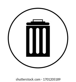 
Vector drawing of a trash can icon