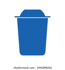 Vector drawing of a trash can icon