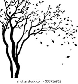 Vector drawing of the tree