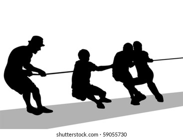 326 Silhouette tug war Images, Stock Photos & Vectors | Shutterstock