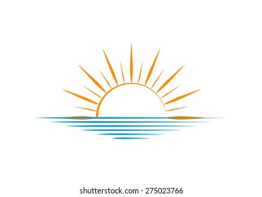 Vector drawing of vintage hand drawn sun rays.