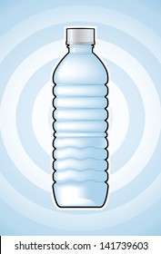 Vector drawing water bottle/Water Bottle/Easy to edit groups   layers  gradients   meshes used 