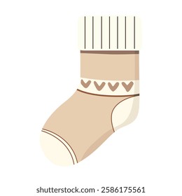 Vector Drawing of Winter Sock