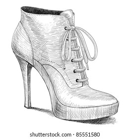 sketches of footwear