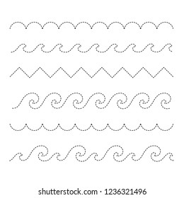 How to draw waves easy