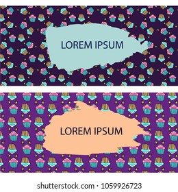 Vector drawings of candy, ice cream, candy, donuts, cupcake, macaroons and other sweets. Illustration in doodle style. Print for textile, banners, label and flyer