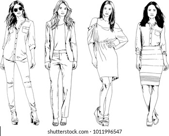 Beautiful Girl Sketch Images Stock Photos Vectors Shutterstock