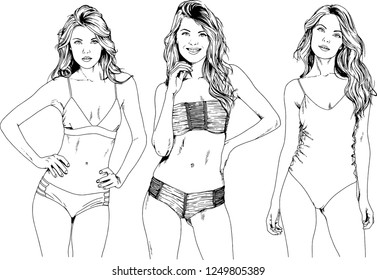 Female Body Sketches High Res Stock Images Shutterstock