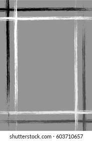 Vector drawn background with frame, border. Grunge pink template with lines. Old style vintage design. Graphic illustration. a4 size format, vertical orientation