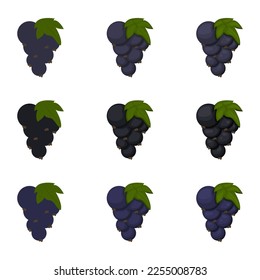 Ilustración de la corriente negra dibujada por un vector con varios colores y cantidad de detalles