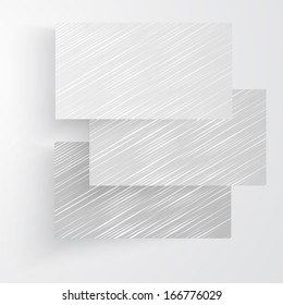 Vector drawn business card. Abstract background and scribble