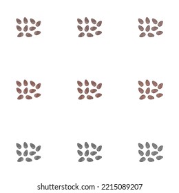 A vector drawn chia seeds illustration with various colors, styles and amount of details