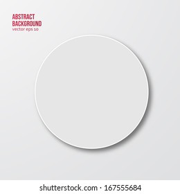 Vector drawn circle. Abstract background pattern and white