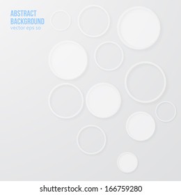Vector drawn circles. Abstract background pattern and bubbles