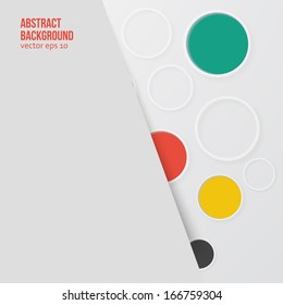 Vector drawn circles. Abstract background pattern and bubbles