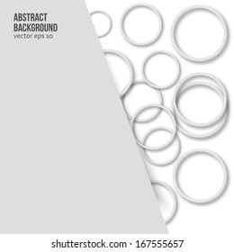 Vector drawn circles. Abstract background pattern and bubbles