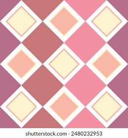 Vector drawn cute checkered pattern. Abstract cute pattern ideal for fabric, textile, wallpaper.