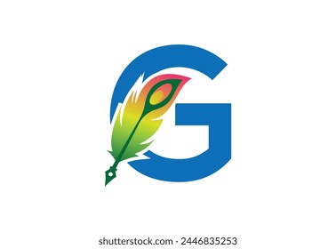 Pluma dibujada en Vector con la última Plantilla G