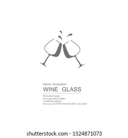 Vector drawn goblet. Isolated on white background.