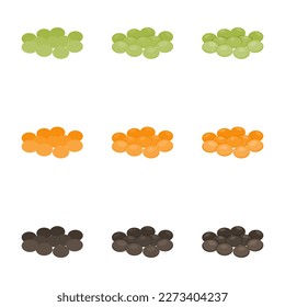 Eine Vektorgrafik mit verschiedenen Farben und Details