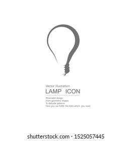 Vector drawn light bulbs. Isolated on white background.