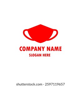 Vector drawn masks logo design 