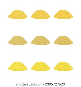 Eine Vektorgrafik mit verschiedenen Farben, Stilen und Details