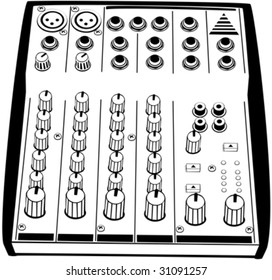 vector drawn of a mixer