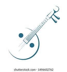 Vector Drawn Stringed Instrument Isolated On Stock Vector (Royalty Free ...