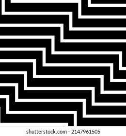 Vector drawning line, color white. Background curved line, flat style