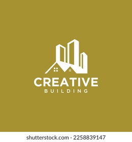 Vector dream house and building construction logo architect vector, modern template.