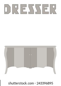 Vector dresser pattern (Can be used as texture for cards, invitations, DIY projects, web sites or for any other design) 