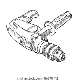 Vector drill with handle