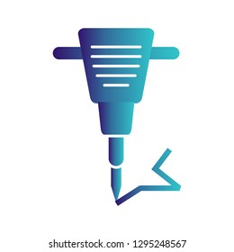 Vector drilling icon
