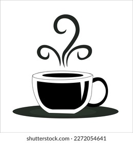 la bebida vectorial en vidrio negro se puede usar para el logotipo.